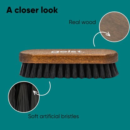 Brosse de nettoyage pour cuir et textile