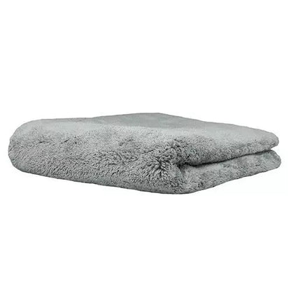 THICK WOOL MAMMOTH MICROFIBER DRYING TOWEL GREY 60 X 90 CM