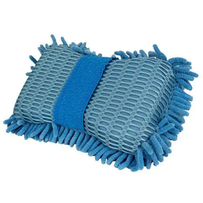 CHEMICAL GUYS ULTIMATE TWO SIDED CHENILLE MICROFIBER WASH SPONGE BLUE