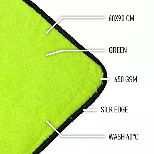 FAST MAMMOTH DRYING TOWEL GREEN 60 X 90 CM