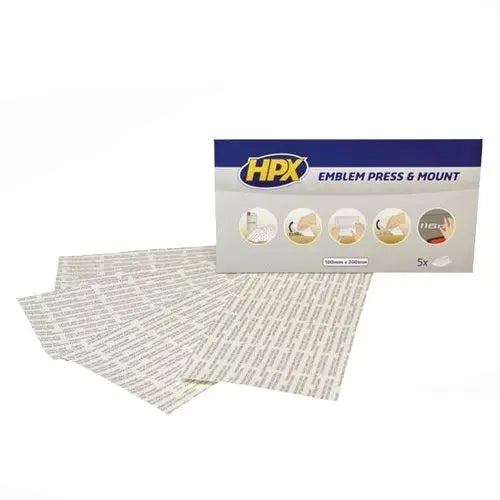 HPX EMBLEM PRESS AND MOUNT 1500 LOGOTAPE 5 ADHESIVE STRIPS