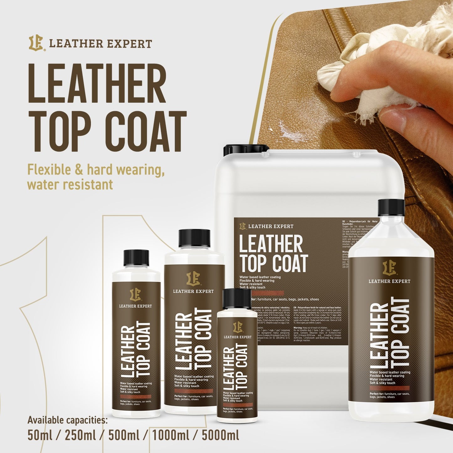 LEATHER EXPERT LEATHER TOP COAT MATT